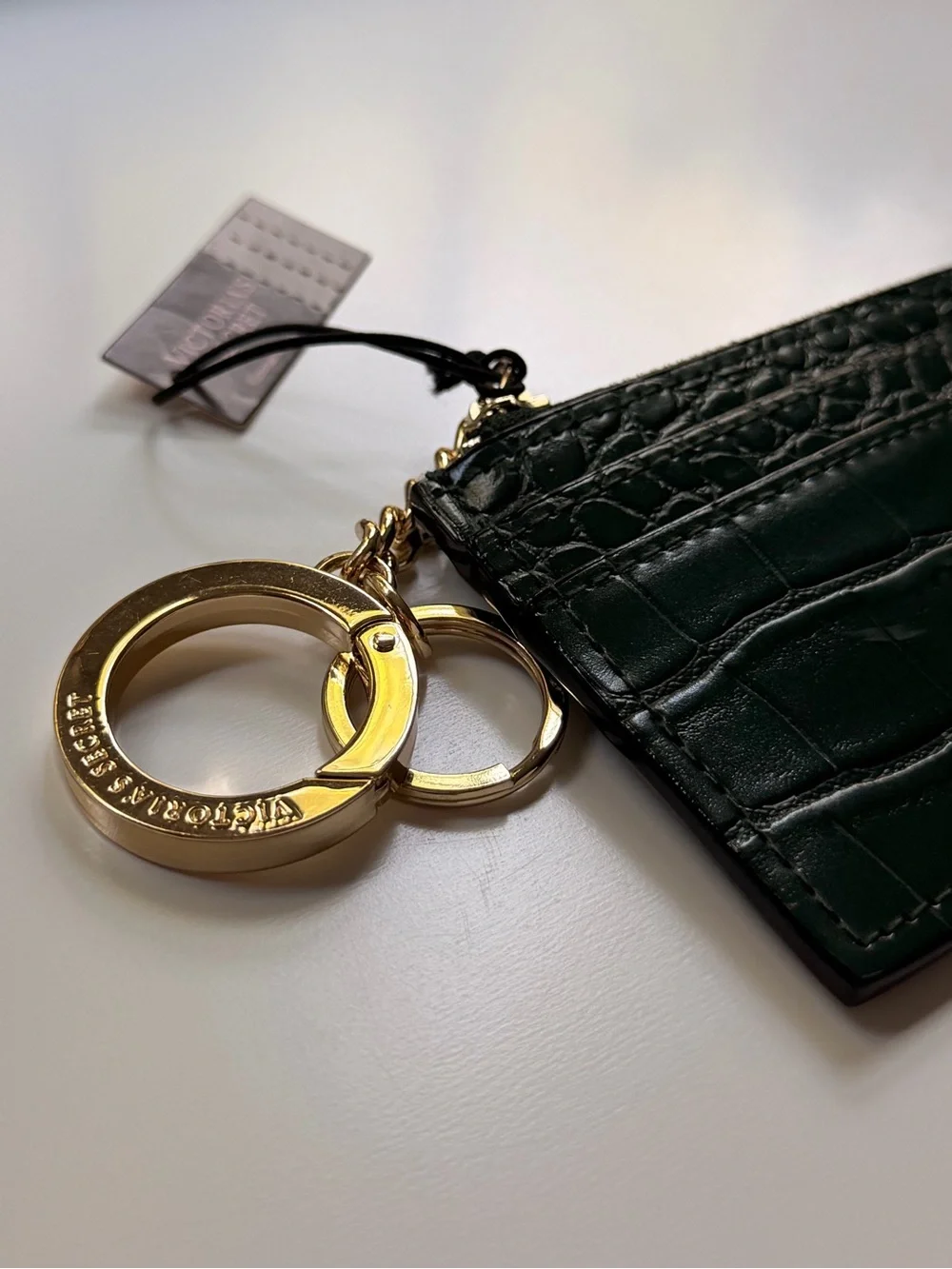 Victoria's Secret Croc-Embossed Cardholder